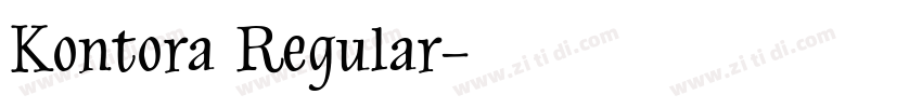 Kontora Regular字体转换